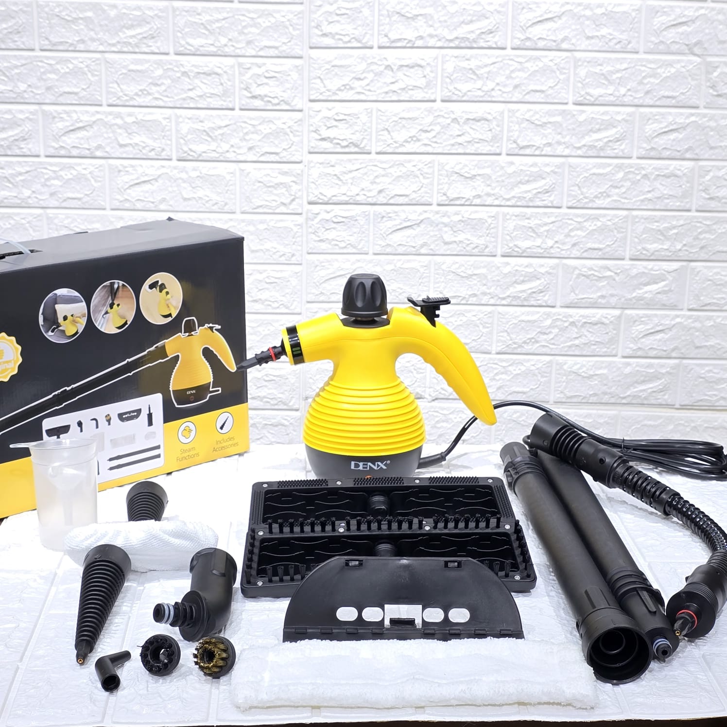 جهاز Steam Cleaner متكامل 17 قطعه من DENX الاصلي - الصورة 2